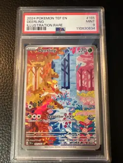 Deerling 165/162 Illustration Rare IR Pokemon SV05 Temporal Forces PSA 9 Mint - Image 1