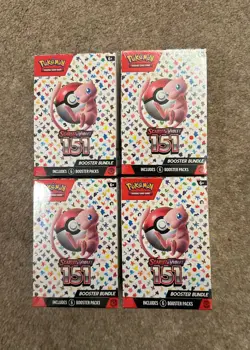 Pokemon Scarlet and Violet 151 Booster Bundle (x4 boxes) Sealed (24 packs) - Image 1