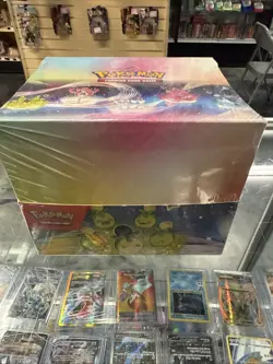 Pokemon TCG Paldean Fates Mini Tin (10) Display Case FACTORY SEALED BOX - Image 1