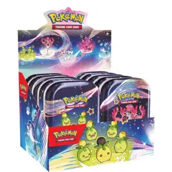 Pokemon TCG: Scarlet & Violet Paldean Fates Mini Tin Full Display Box - 10 Tins - Image 1