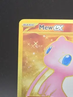 Pokemon Mew EX TCG Gold Hyper Rare Card 205/165 Scarlet Violet 151 Series - Image 4