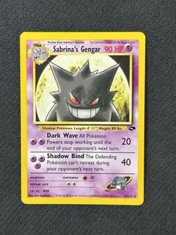 NM Sabrina’s Gengar 29/132 Gym Challenge Non Holo Rare Pokemon Card - Image 1
