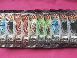 Magic The Gathering 10x 2011 CORE SET M11 New Sealed Booster Packs MTG - Image 1