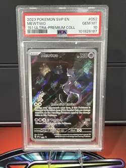 Pokemon Mewtwo 151 Ultra-Premium Coll. Promo SVP EN 052 PSA 10 Gem Mint - Image 1