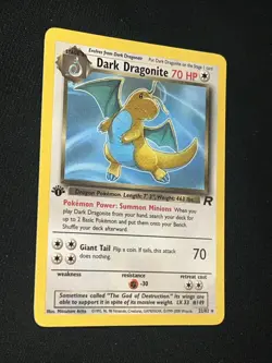 Pokemon 1st Edition Team Rocket Dark Dragonite Non Holo 22/82 - Image 2