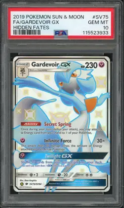 Pokemon PSA 10 Gem Mint Hidden Fates Shiny Vault Full Art Gardevoir GX SV75/SV94 - Image 1