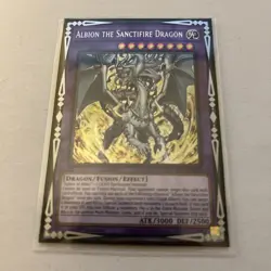 YuGiOh! Albion the Sanctifire Dragon - M/NM - CYAC-EN035 - Secret Rare - 1st Ed - Image 1