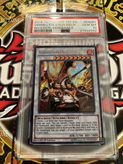 YuGiOh VERMILLION DRAGON MECH #INOV-EN081🔥PSA 10 GEM🔥1st ED-2016 SECRET RARE - Image 2