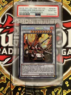 YuGiOh VERMILLION DRAGON MECH #INOV-EN081🔥PSA 10 GEM🔥1st ED-2016 SECRET RARE - Image 3
