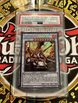 YuGiOh VERMILLION DRAGON MECH #INOV-EN081🔥PSA 10 GEM🔥1st ED-2016 SECRET RARE - Image 4