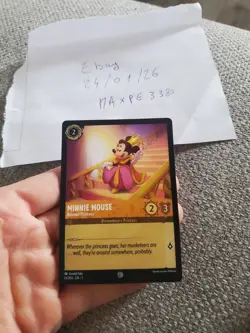 DEMO Disney Lorcana Demo Minnie Mouse - MINT condition - English - Very Rare - - Image 1