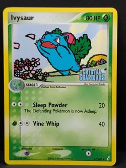 Ivysaur 34/100 Crystal Guardians Reverse Holo Rare Pokemon TCG Nintendo LP - Image 1