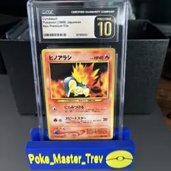 Cyndaquil Pokemon (1999) Japanese Neo Premium File CGC Pristine 10 - Image 1