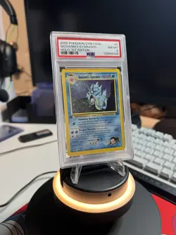 Pokemon 2000 Gym Challenge Holo 1st Edition #5 Giovanni's Gyarados PSA 8 - Image 1