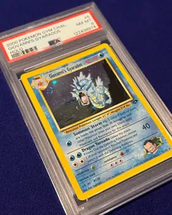 PSA 8 Giovanni's Gyarados Holo #5 W/ Swirl Gym Challenge 2000 Pokemon - Image 2