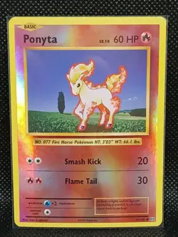 POKEMON TCG CARD Ponyta 19/108 XY Evolutions 2016 Reverse Holo Foil - NM/MT - Image 1