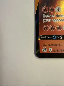 Pokemon TCG Charizard v Crown Zenith Holo Ultra Rare Card 018/159 NM/M Condition - Image 4