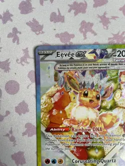 Eevee EX SVP 174 Prismatic Evolutions Black Star Promo Pokemon Card LP OC - Image 3