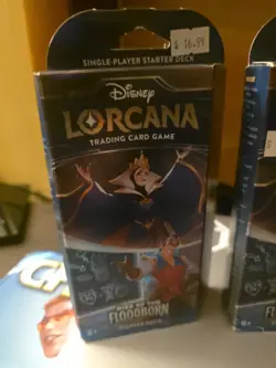 New Disney Lorcana Trading Card Game Rise of Floodborn Starter Deck Set Lot of 4 - Image 2