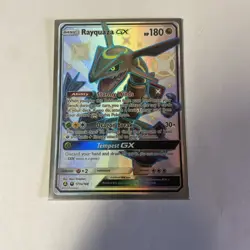 Rayquaza GX 177a/168 Hidden Fates Alternate Art Shiny Pokemon Card - Image 1
