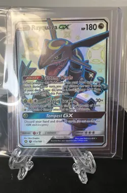 Rayquaza GX 177a/168 Hidden Fates Alternate Art Shiny Pokemon Card Read Discript - Image 2