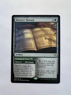 Monster Manual / Zoological Study - MTG CLB - NM - Image 1