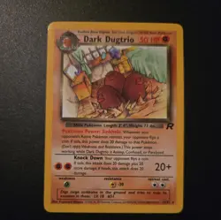 2000 Pokemon TCG Team Rocket Dark Dugtrio 23/82 Non Holo Rare Card Vintage LP - Image 1