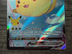 POKEMON FULL ART FLYING PIKACHU VMAX 007/025 ULTRA RARE + DARKRAI SLEEVE LP-NM - Image 3