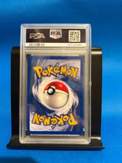 1999 Pokemon Ninetales #12 Shadowless Holo Black Flame PSA 6 - Image 2