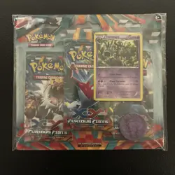 Pokemon TCG: XY Furious Fists 3 Pack Blister New Factory Sealed Trevenant Promo - Image 1