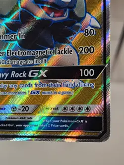 Pokemon TCG Alolan Golem GX 102/111 Crimson Invasion Ultra Rare - Image 5