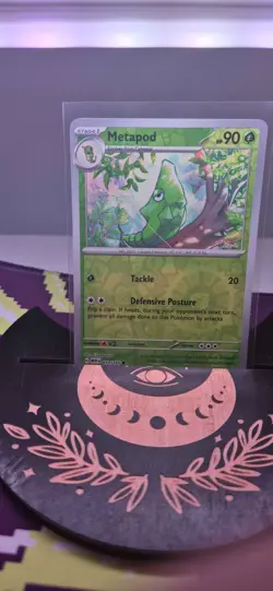 Pokemon Card Metapod Pokemon 151 Reverse Holo Common 011/165 Near Mint - Image 1