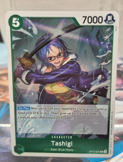OP12-031 Tashigi FOIL Rare A Legacy of the Master One Piece Near Mint NM R Green - Image 1