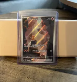 Pokemon TCG Charmander 168/165 Scarlet and Violet 151 Illustration Rare Card - Image 1