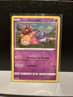 Pokemon TCG Galarian Slowpoke Holo Black Star Promo SWSH126 Card - Image 1