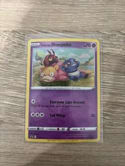 Pokemon TCG Galarian Slowpoke SWSH126 Holo Black Star Promo Card - Image 1