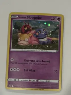 Pokemon TCG Galarian Slowpoke Cosmos SWSH Black Star Promo SWSH126 - NM swirl* - Image 2