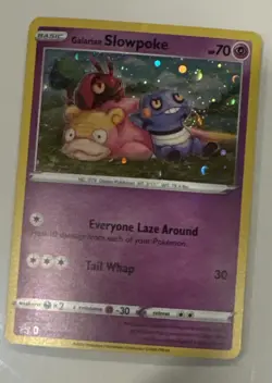 Pokemon TCG Galarian Slowpoke Cosmos SWSH Black Star Promo SWSH126 - NM swirl* - Image 5