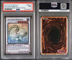 Yugioh PSA 9 Naturia Barkion Ghost Rare GLD5-EN033 Gold Series: Haunted Mine - Image 3