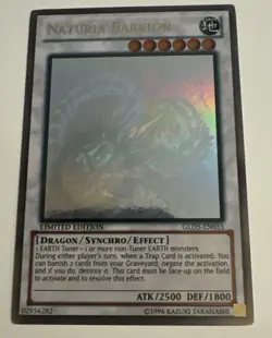 Naturia Barkion Ghost Rare Limited Edition NM Yugioh Card GLD5-EN033 - Image 1