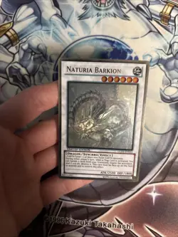 (YL) Yugioh Naturia Barkion GLD5-EN033 Ghost Gold Rare Limited Edition VLP - Image 5