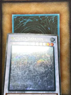 Yugioh Naturia Barkion GLD5-EN033 Gold Ghost Rare Limited Edition LP - Image 2