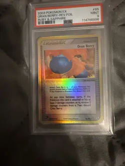 2003 Pokemon Ruby & Sapphire Oran Berry Reverse Foil 85/109 PSA 9 Mint - Image 1