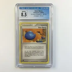 Pokemon Oran Berry e-League Winner Promo 2004 EX Ruby&Sapphire 85/109 CGC 8.5 - Image 1