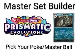 Pokemon Prismatic Evolutions - Pick Your Card - Poke / Master Ball - Image 1