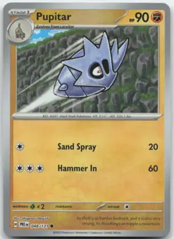 Pupitar Master Ball Holo 048/131 SV: Prismatic Evolutions Pokemon Card NM - Image 1