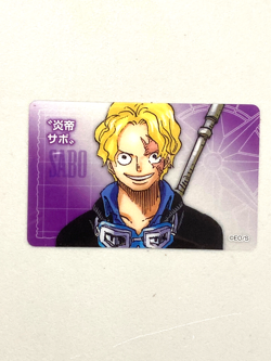 Sabo One Piece Jump Festa Plastic Card Japanese - Image 1