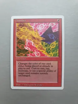 Chaoslace , MTG Revised Ed. (1994) Rare Red Instant NM - Image 1