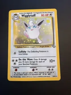 Pokemon TCG Wigglytuff Jungle 16/64 Holo Unlimited Holo Rare LP - Image 2
