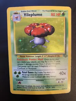 Vileplume 15/64 - Jungle Holo Rare Pokemon TCG WOTC 1999 - Image 1